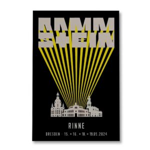 Rammstein Dresden 2024 May 15-16-18-19 Rinne Germany Event Poster